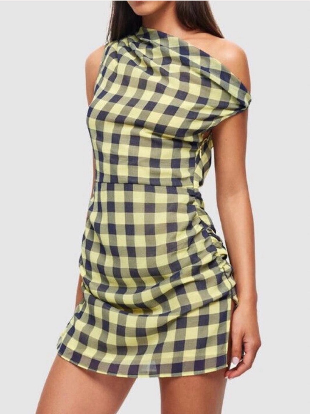 Lioness Original Sin Mini Dress – Navy Check – NWT – Size Medium